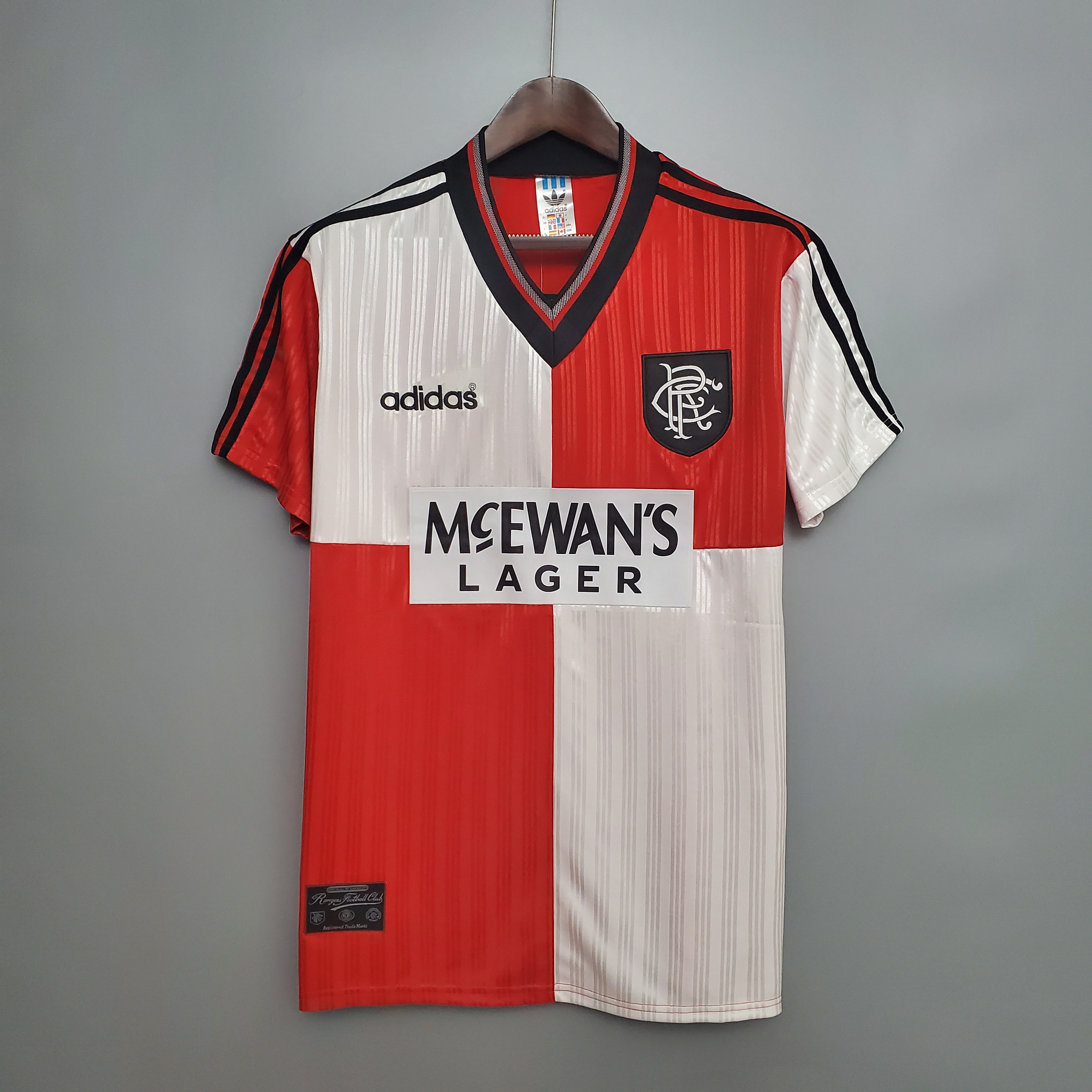 Retro Glasgow Rangers 1995-96 Away Stadium Jersey